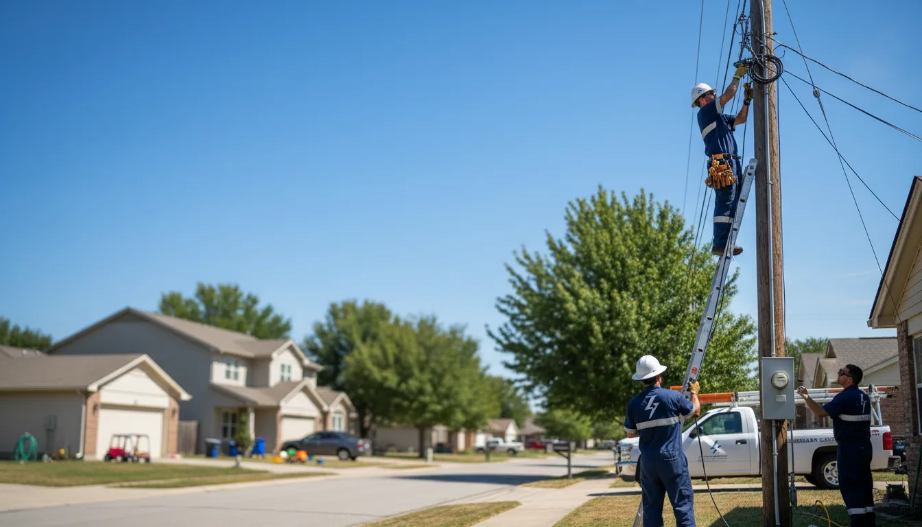 Residential electrician providing installation services in Wood Lake, NE